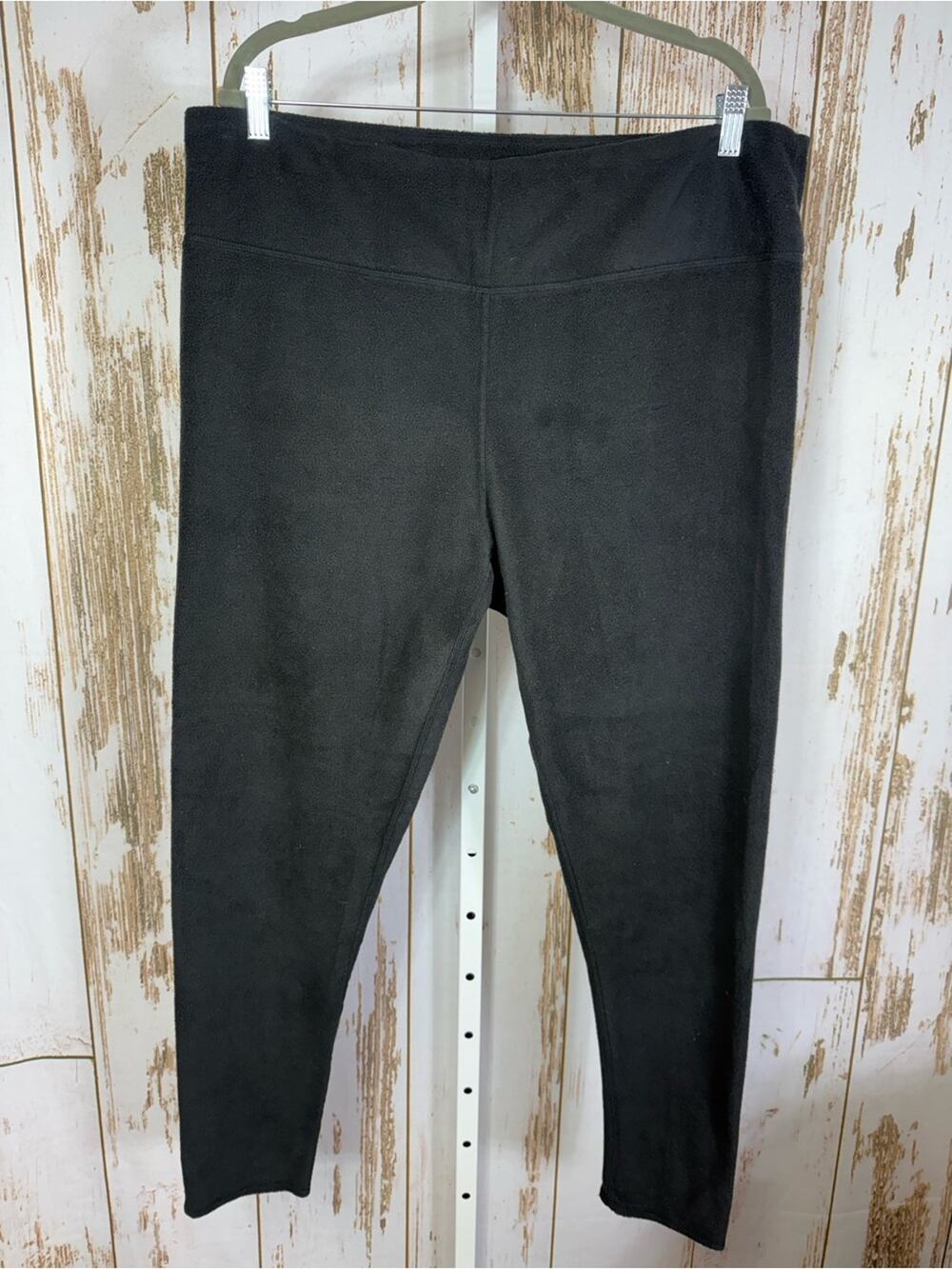 Climate Right by Cuddl Duds Women's Black Fleece Thermal Pants. Size XXL.